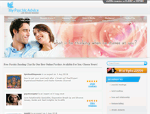 Tablet Screenshot of mypsychicadvice.com